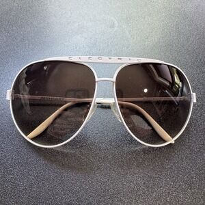 Electric Airheart Sunglasses Women's White Purple Aviator Frames Only Scratched